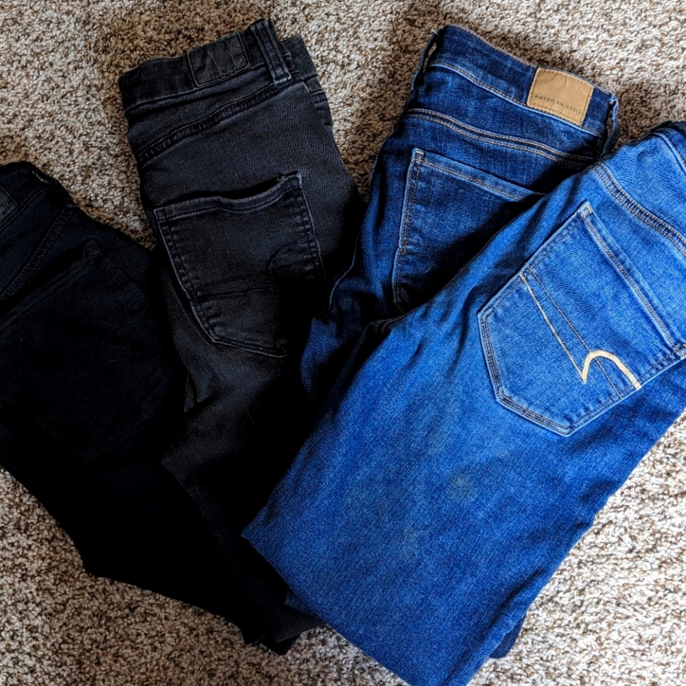 Four American Eagle Jean Lot - All Size 4